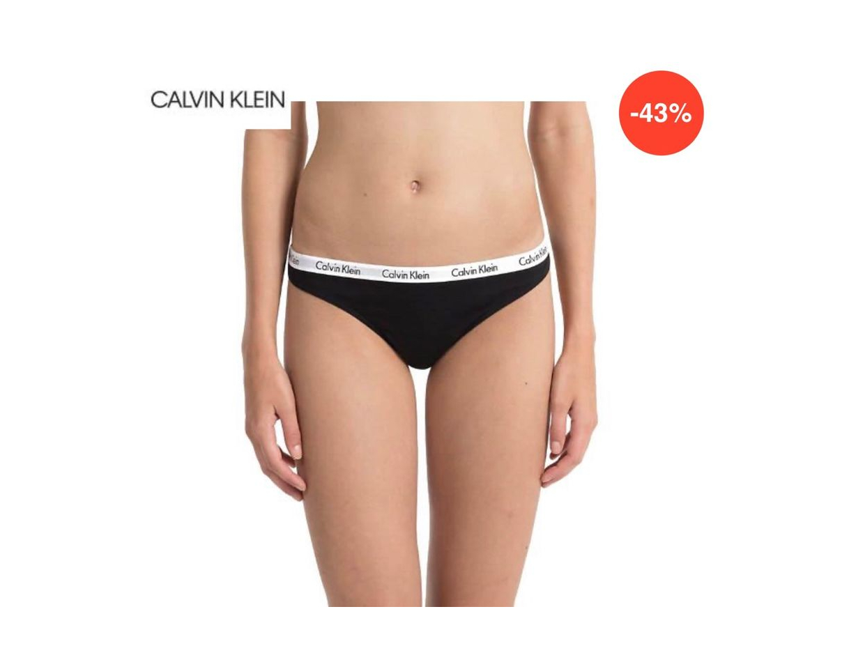 Producto Tanga String de Calvin klein Negro