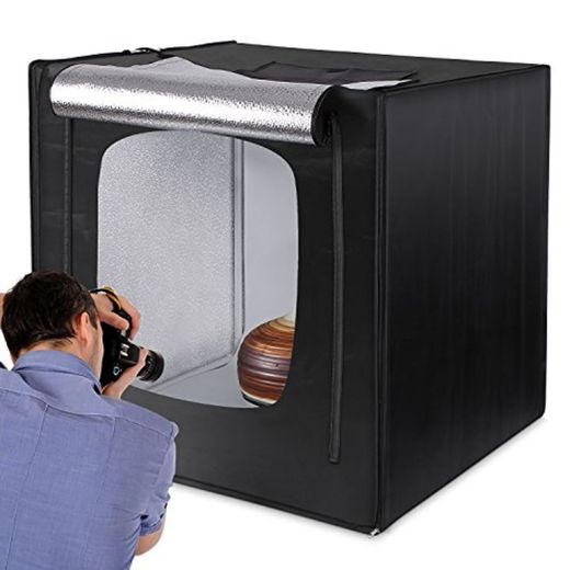 Amzdeal Caja de Luz Fotografia 80 x 80 x 80cm Kit Caja