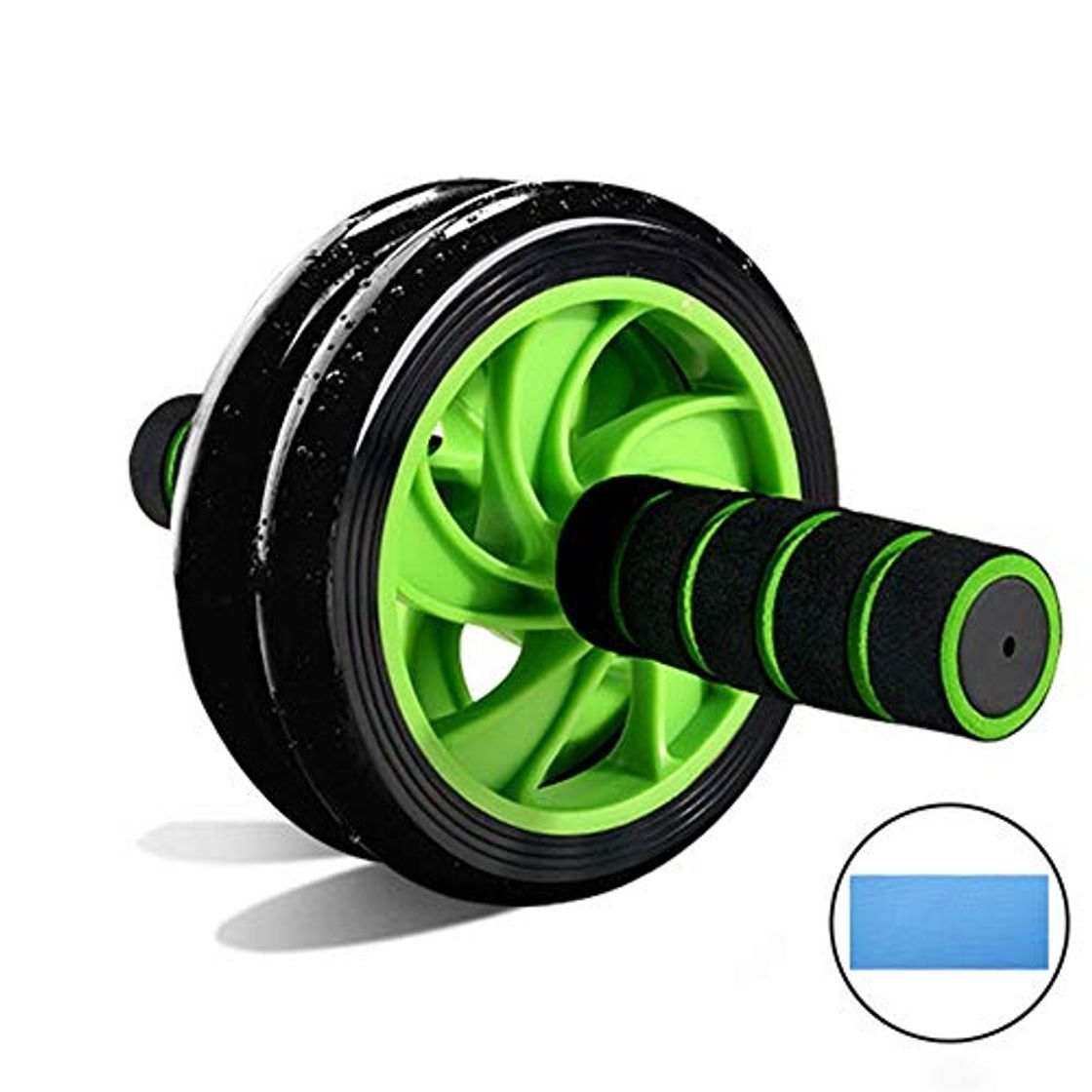 Products Rueda de rodillo AB Ab Wheel Roller Core Training Roller Equipo de entrenamiento abdominal Rueda de ejercicio en casa Con rodilleras y mangos antideslizantes para hombre Mujer Apto para ejercicios abd