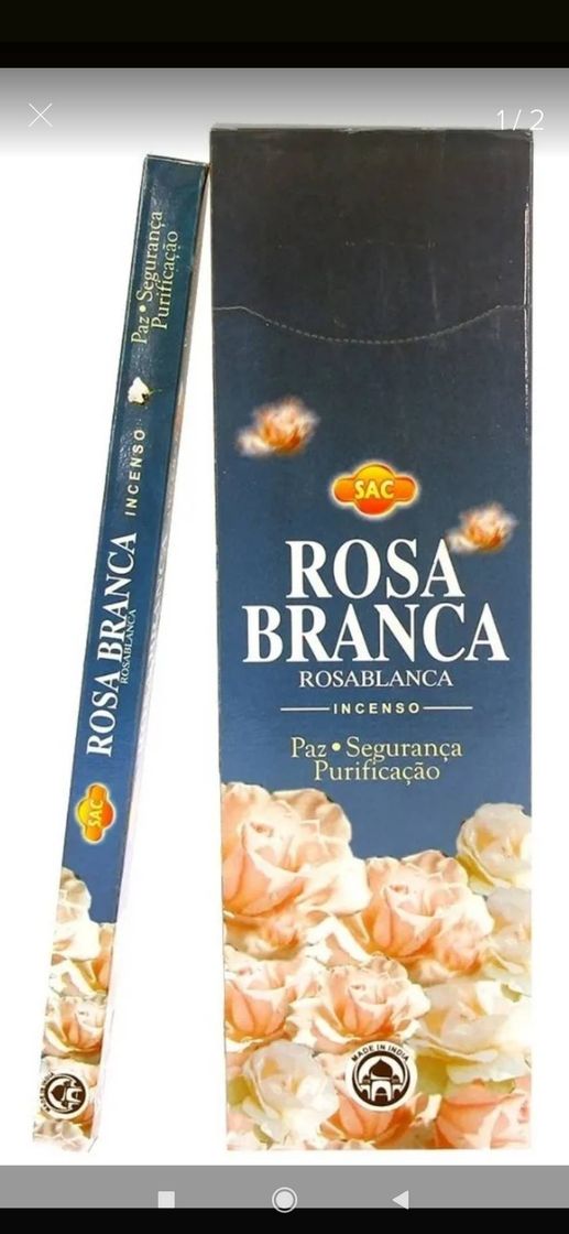 Fashion Incenso Rosas Brancas