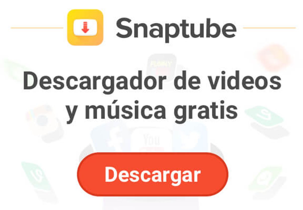 Moda Snaptube 2020 - Aplicación Gratuita de Descarga de Videos et