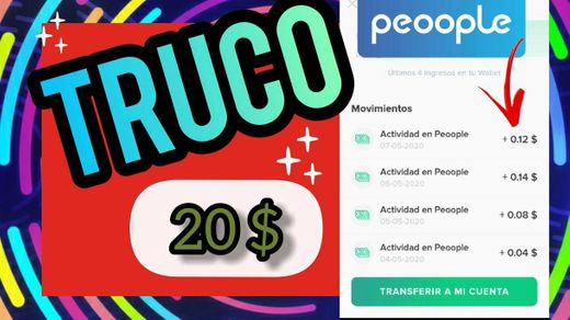 TRUCO para ganar 20$ y monetizar PEOOPLE 🤙💝💰