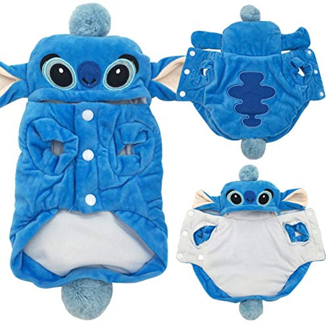 Social FORMEG Ropa de Perro Mascotas Ropa Invierno Cálido Mascota Gato Ropa para Perros Pequeños Perros Dibujos Animados Algodón Mascota Disfraz Sudadera con Capucha Chihuahua Pug Abrigo Chaqueta Cachorro
