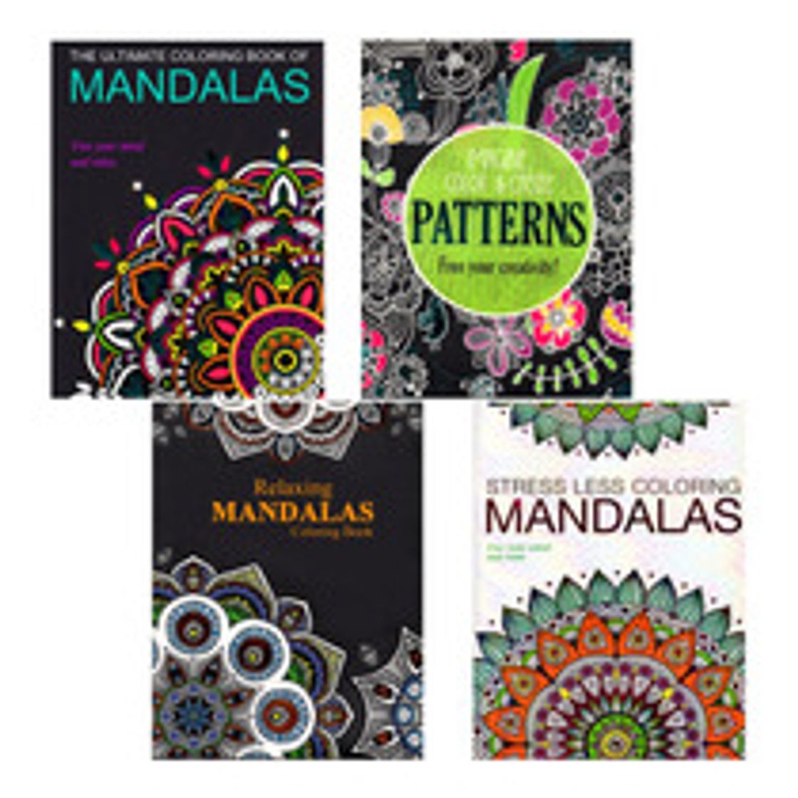 Producto 4 libros de mándalas para colorear