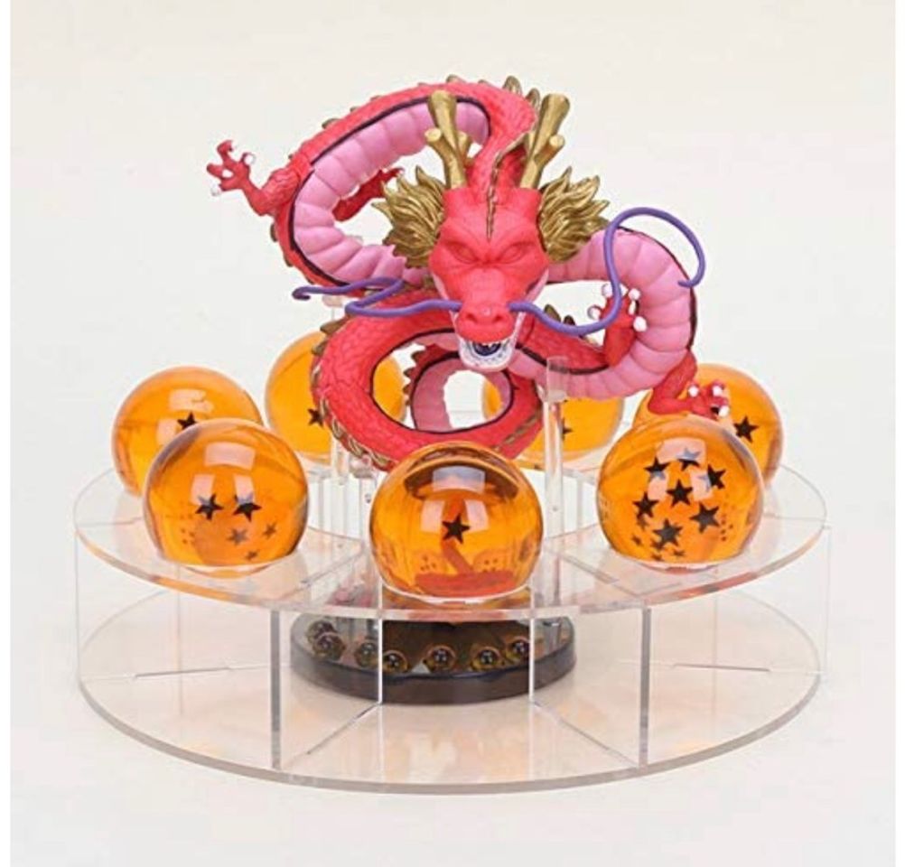 Social Shenlong rojo con esferas de dragon con estrellas negras