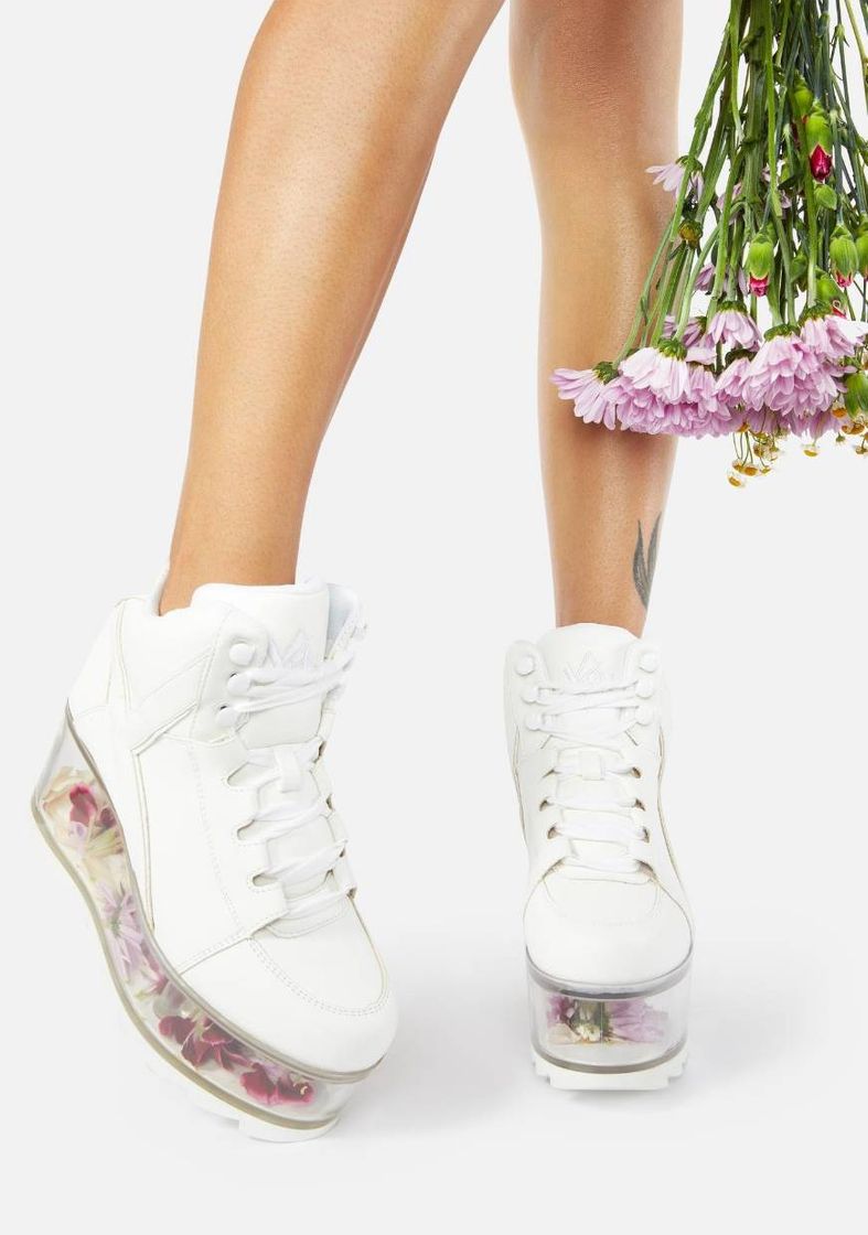 Fashion Y.R.U. White Qloud 2091 Platforms | Dolls Kill