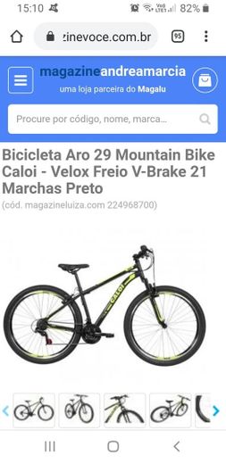 Bicicleta Aro 29 Mountain Bike Caloi - Velox Freio V-Brake 2