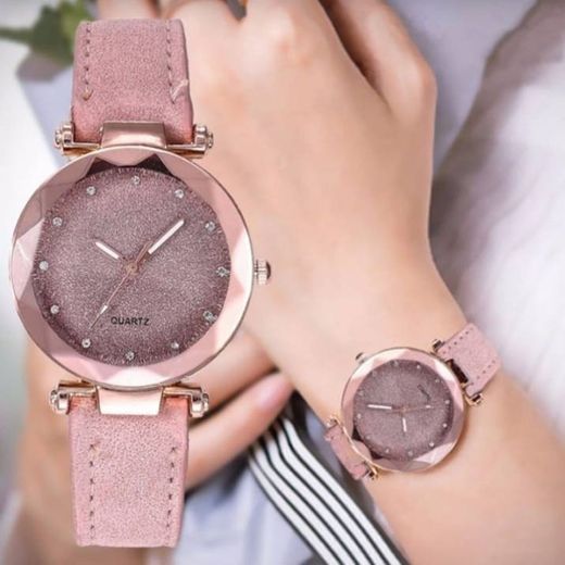 Reloj Glitter Rosa
