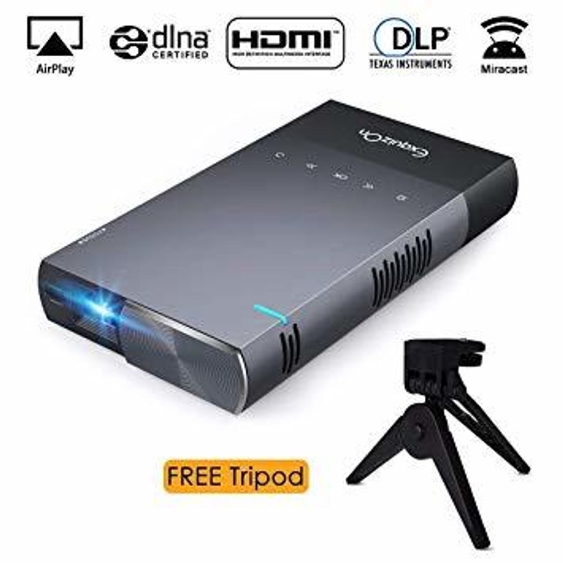 Social Proyector DLP Portátil ExquizOn S1 Video 1080P Full HD soporta ...
