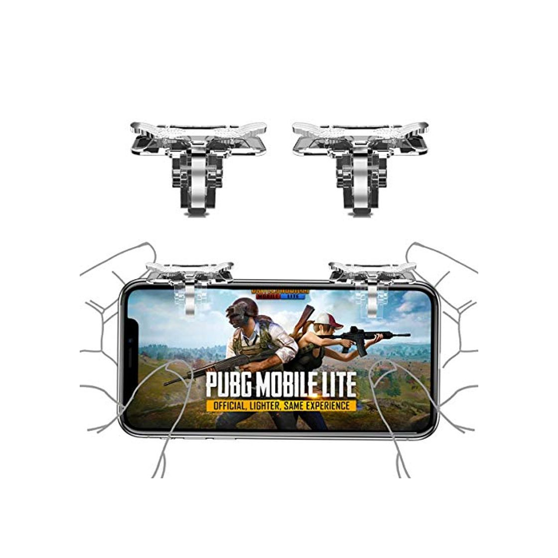 Product Newseego Dispositivo de activación de Juegos móviles PUBG, L1R1 Controladores de teléfonos