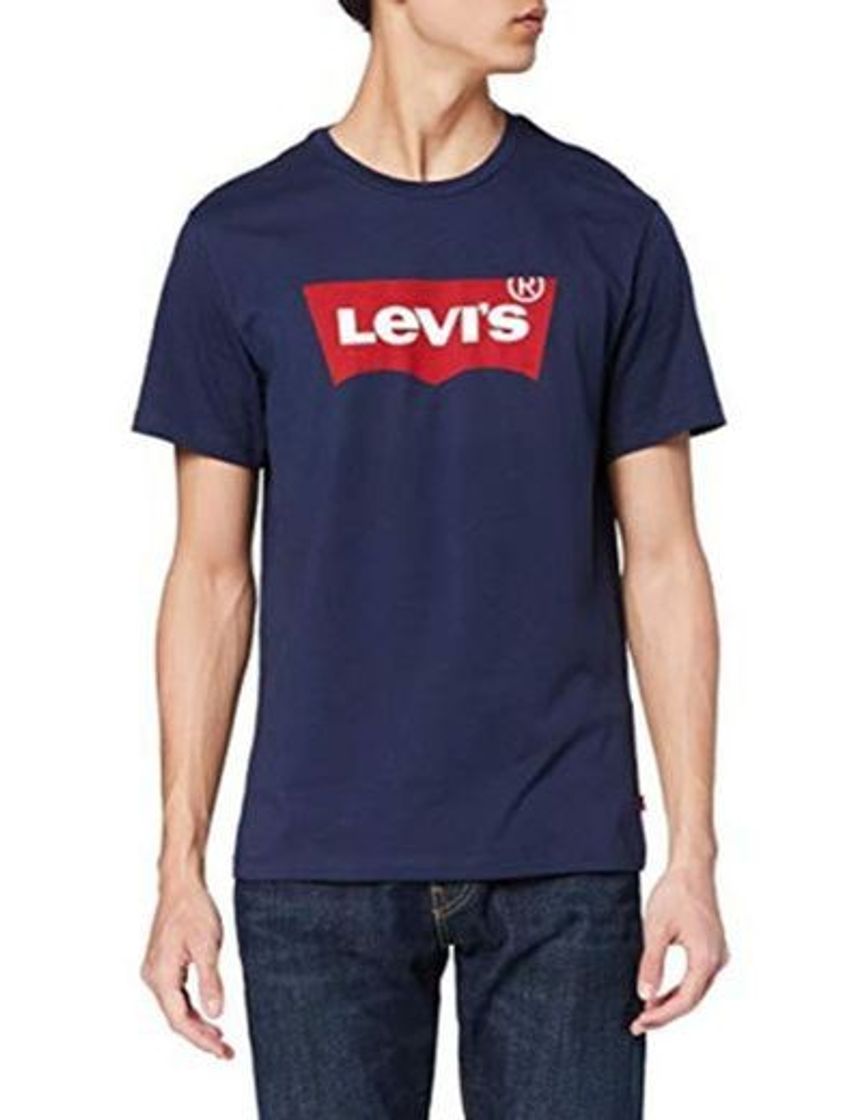 Fashion Levi's Graphic Set-In Neck, Camiseta para Hombre, Azul