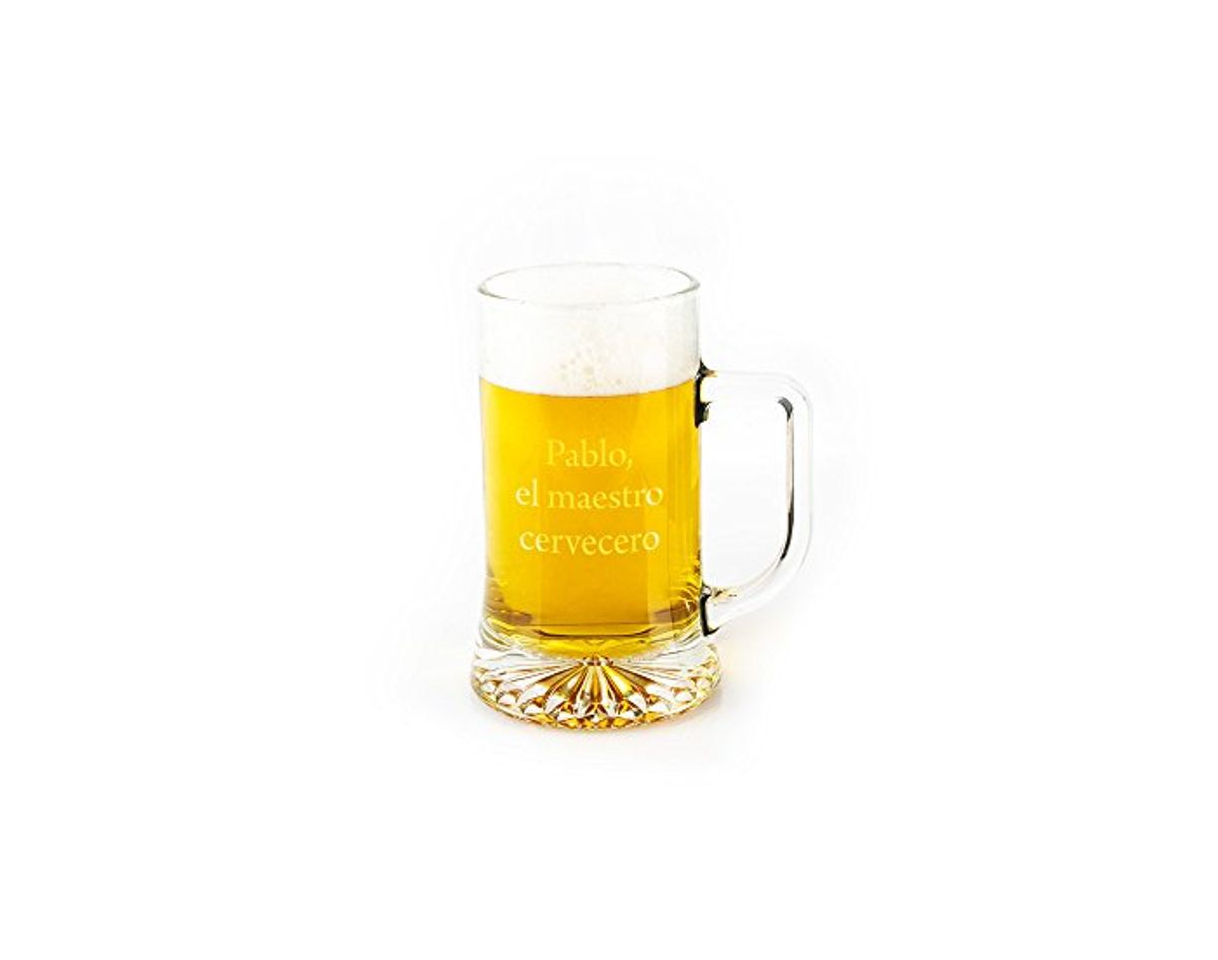 Social Regalo Original Jarra de Cerveza de Vidrio grabada 50cl