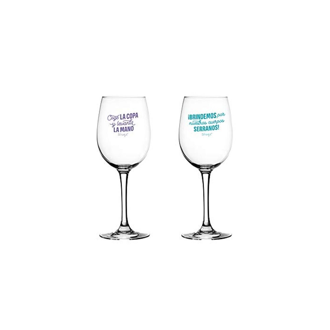 Social Mr. Wonderful Set de 2 Copas de Vino para brindar por Nuestra