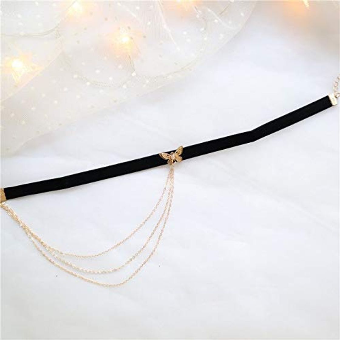 Product Vintage Gothic Black Velvet Collar