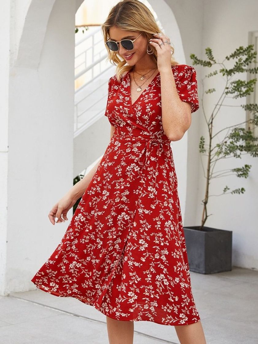 Fashion Vestido boho floral