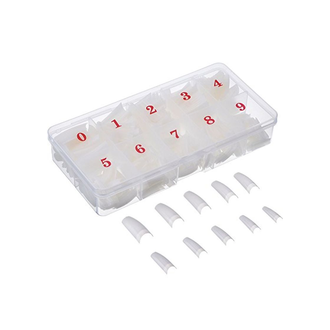 Social 500 Piezas de Uña Falsa Artificial de Acrílico Puntas de Uñas de