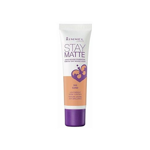 Rimmel Stay Matte – N.º 300 Sand – base de maquillaje