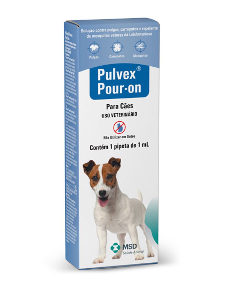 Fashion Antipulgas e Carrapatos Pulvex Pour-On para Cães MSD 1ml