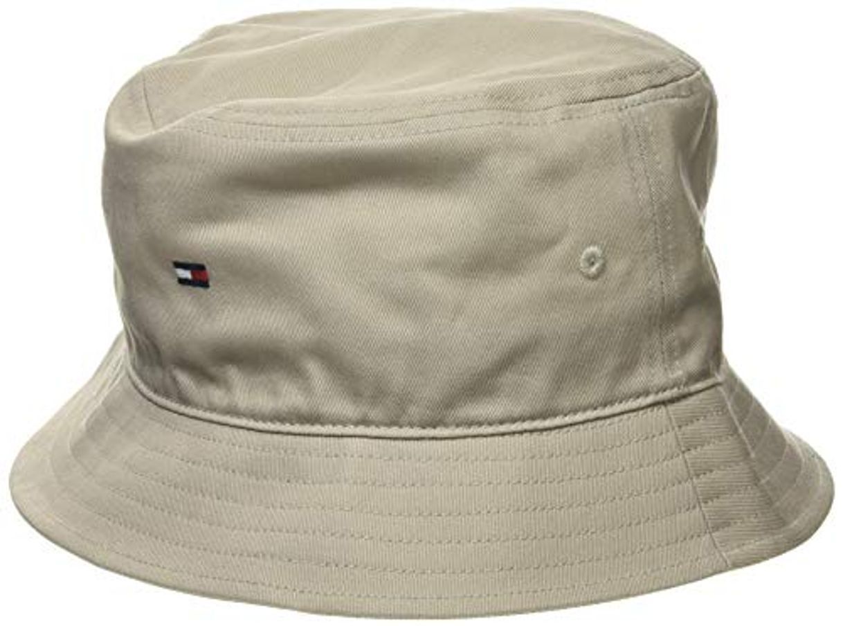 Tommy Hilfiger Flag Bucket Hat Gorro Estilo Aviador, Beige