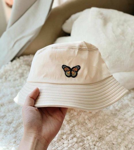 cream bucket hat