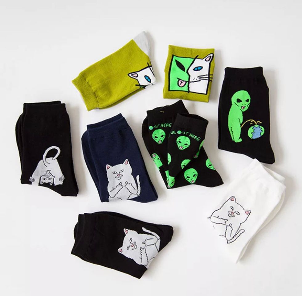 Moda Calcetines de algodón Ripndip 