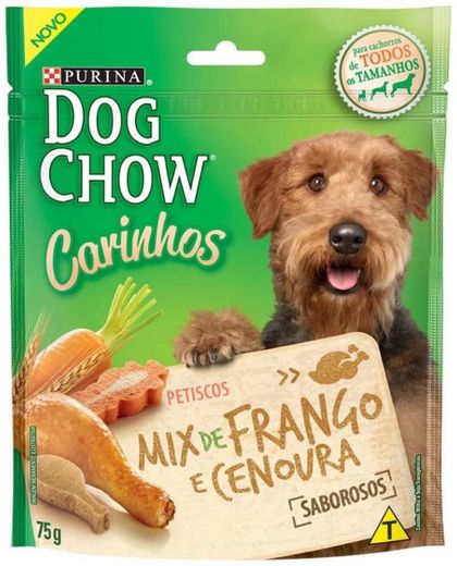 Petisco Carinhos Dog Chow Mix de Frango e Cenoura
