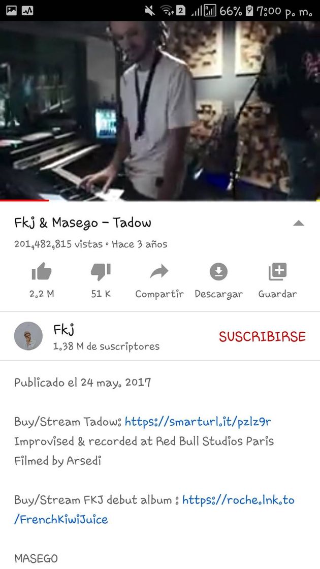 Canción Fkj & Masego - Tadow - YouTube