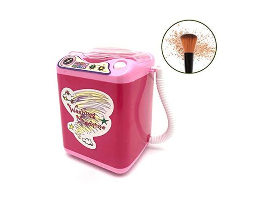 Kostoo - Limpiador de brochas de maquillaje eléctrico con forma de lavadora