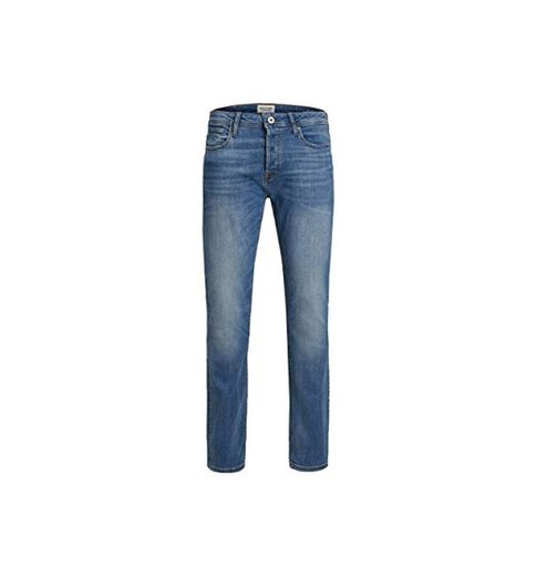 JACK & JONES Jjitim Jjoriginal Am 781 50sps Noos Vaqueros Slim, Azul