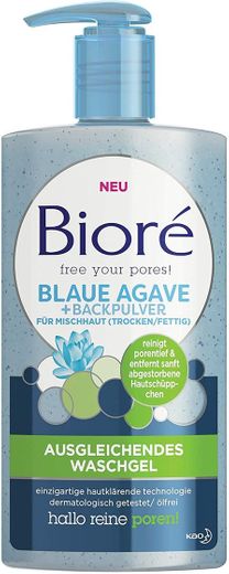 Biore Blue Agave - Limpiador para equilibrar los poros de bicarbonato de