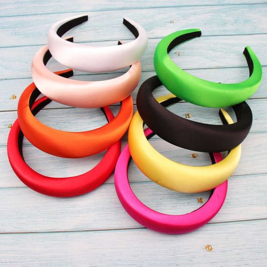 Xugar Hair Accessories Satin Headband for Women Solid Color ...