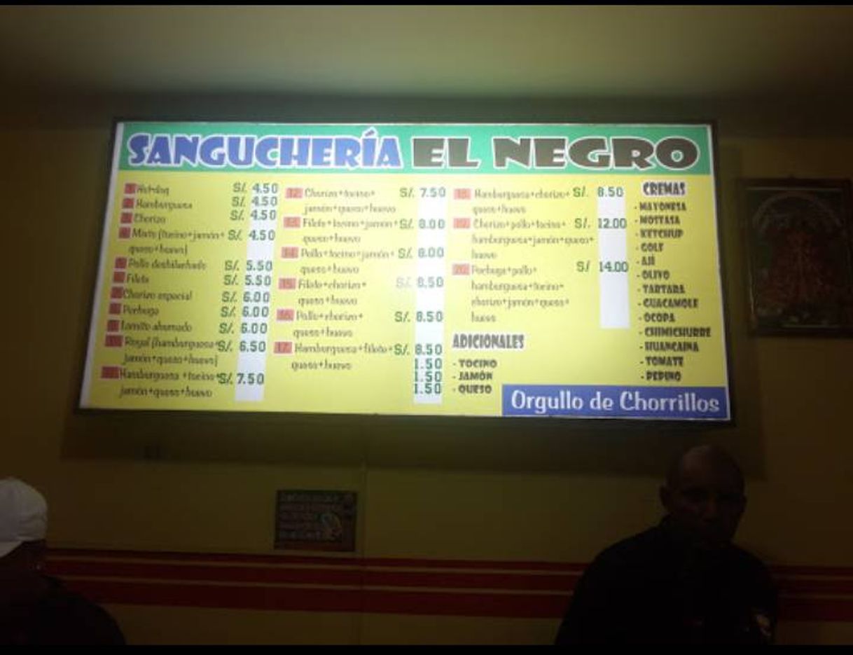 Restaurantes Sangucheria El Negro