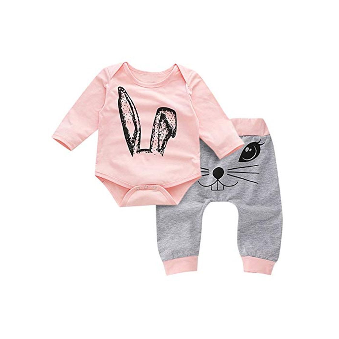 Producto HCFKJ Ropa Bebe NiñA Invierno NiñO Manga Larga Camisetas BEB Conjuntos Moda