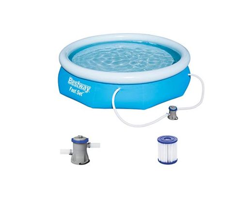 Bestway Fast Set Juego de Piscina con Bomba de Filtro