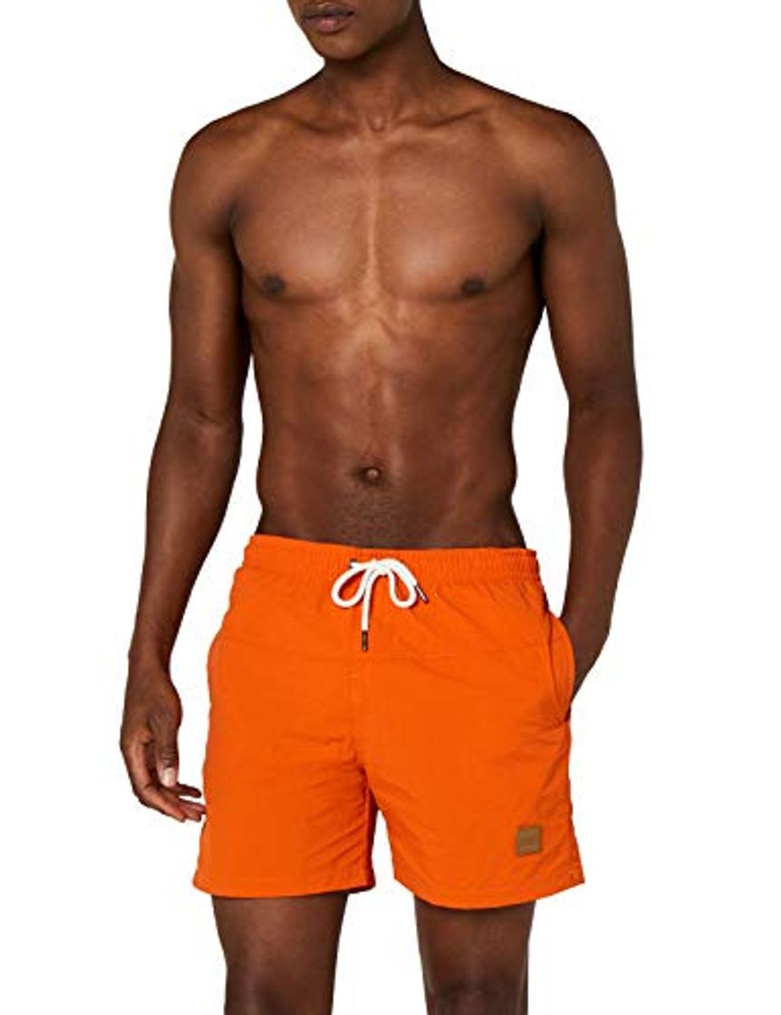 Productos Urban Classics Block Swim Shorts Bañador de natación, Naranja