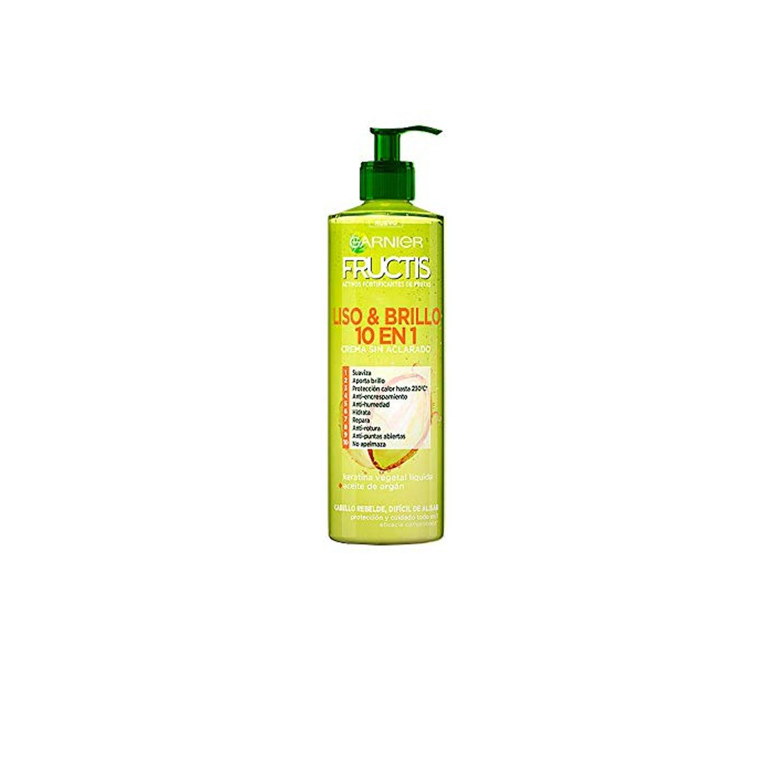 Product FRUCTIS LISO & BRILLO 10 EN 1 crema sin aclarado 400 ml