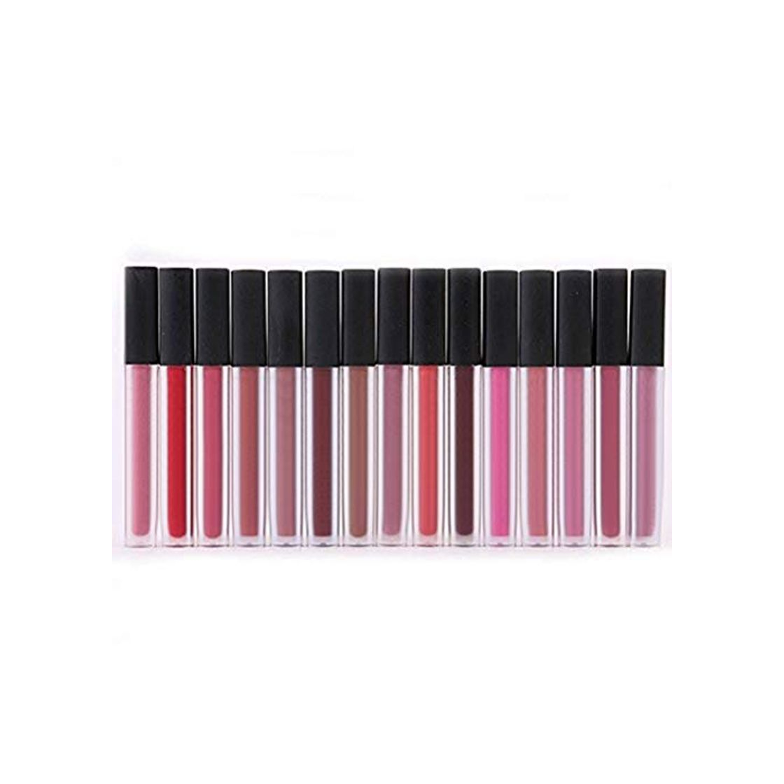 Belleza whobabe huda16 Lippenstift Juego 16 Matte brillo de labios Colores 16