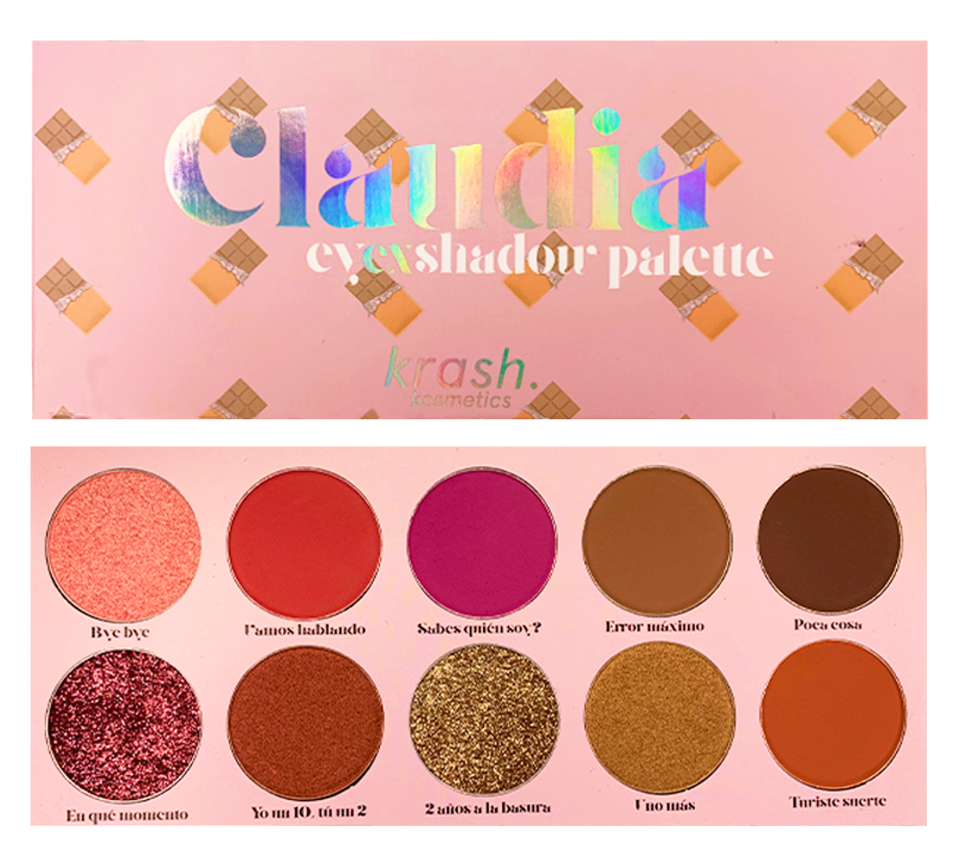 Social Claudia Paleta de sombras – Krash Kosmetics