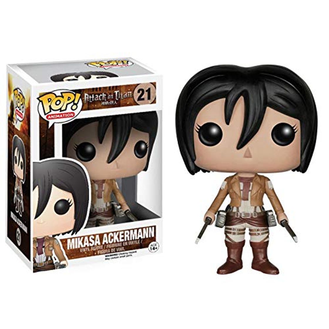 Productos KYYT Funko Attack on Titan #21 Mikasa Ackermann Pop! Chibi