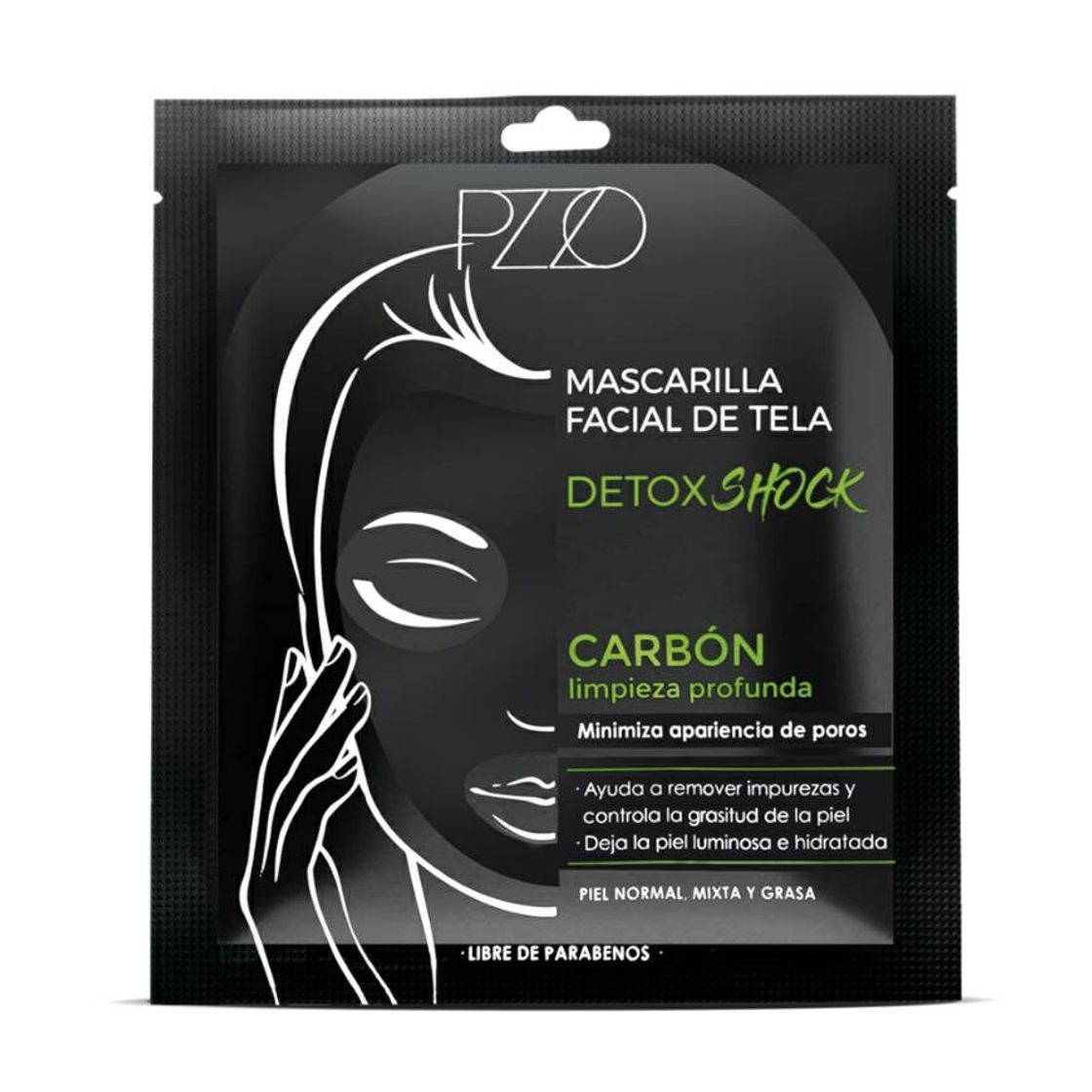 Fashion Mascarilla detox de carbón. PETRIZZIO. 