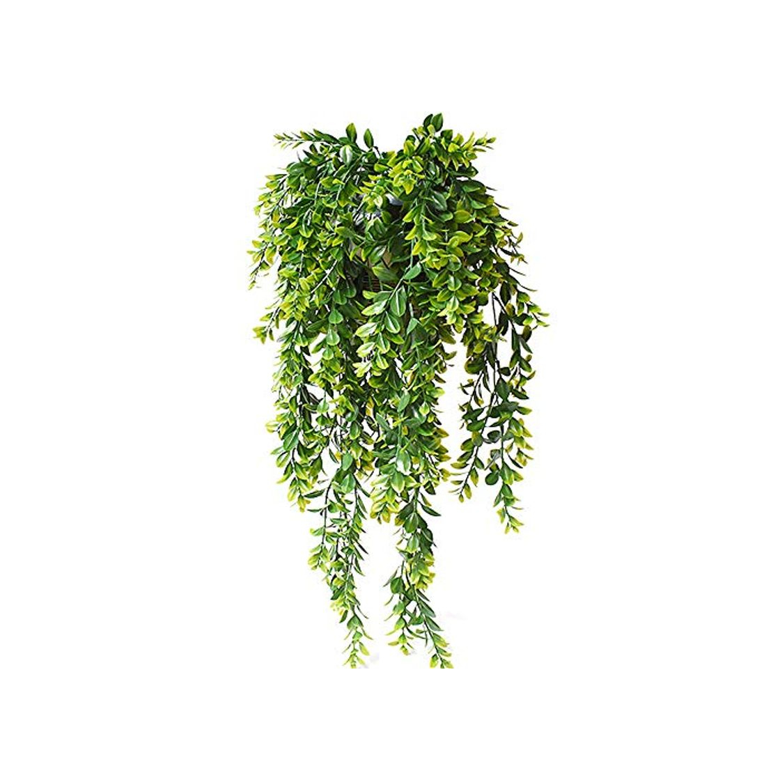 Product KingYH 2 Piezas 80cm Plantas Colgantes Artificiales Decoracion Hiedra Verde Plastica Falsa Follaje Vid para Decoración de Jardin en Casa Vertical Balcón Habitación Patio Colgar Cestas