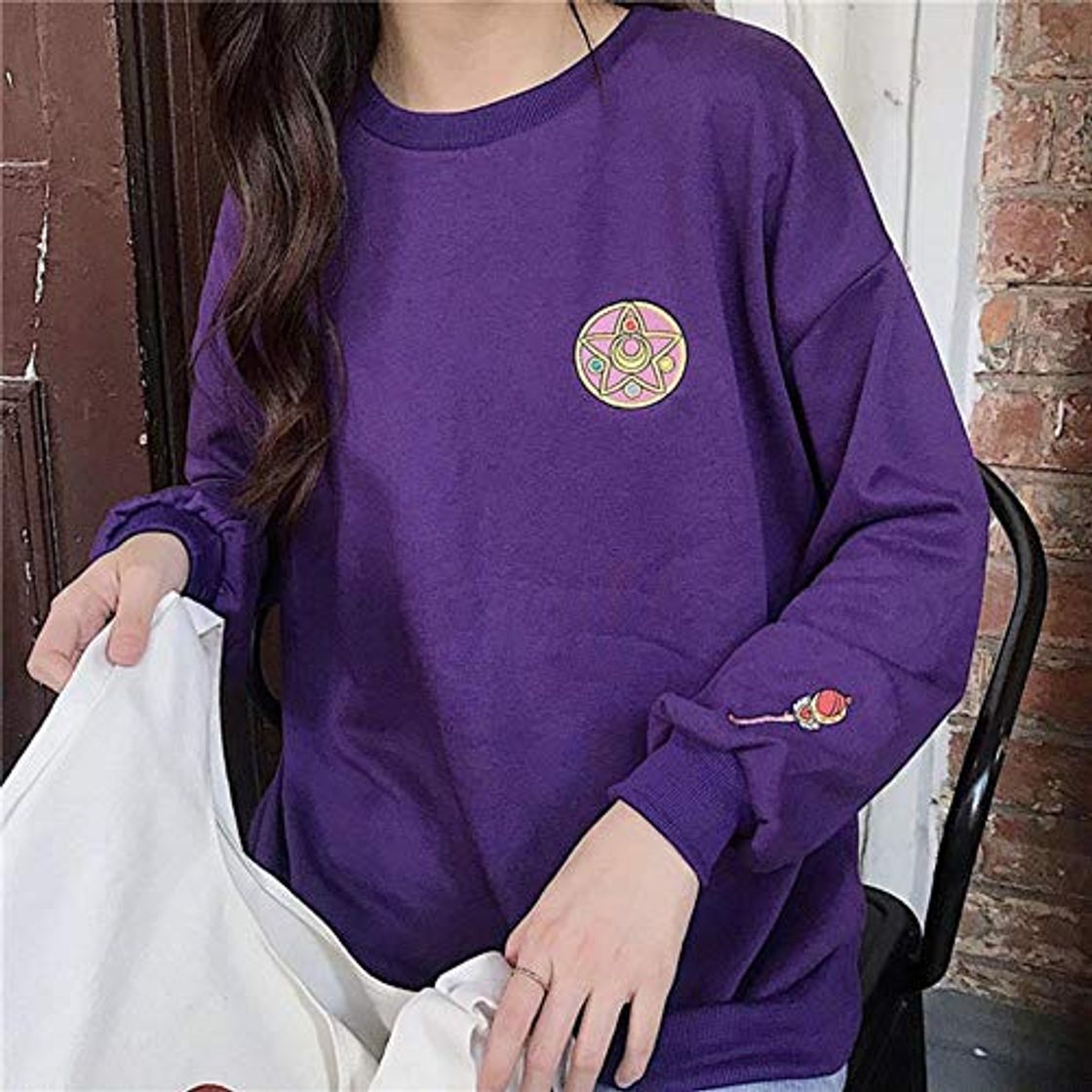 Products MU-PPX Sudadera Otoño Invierno Niñas Sailor Moon   Cat Bordado Sudaderas con Capucha Mujeres