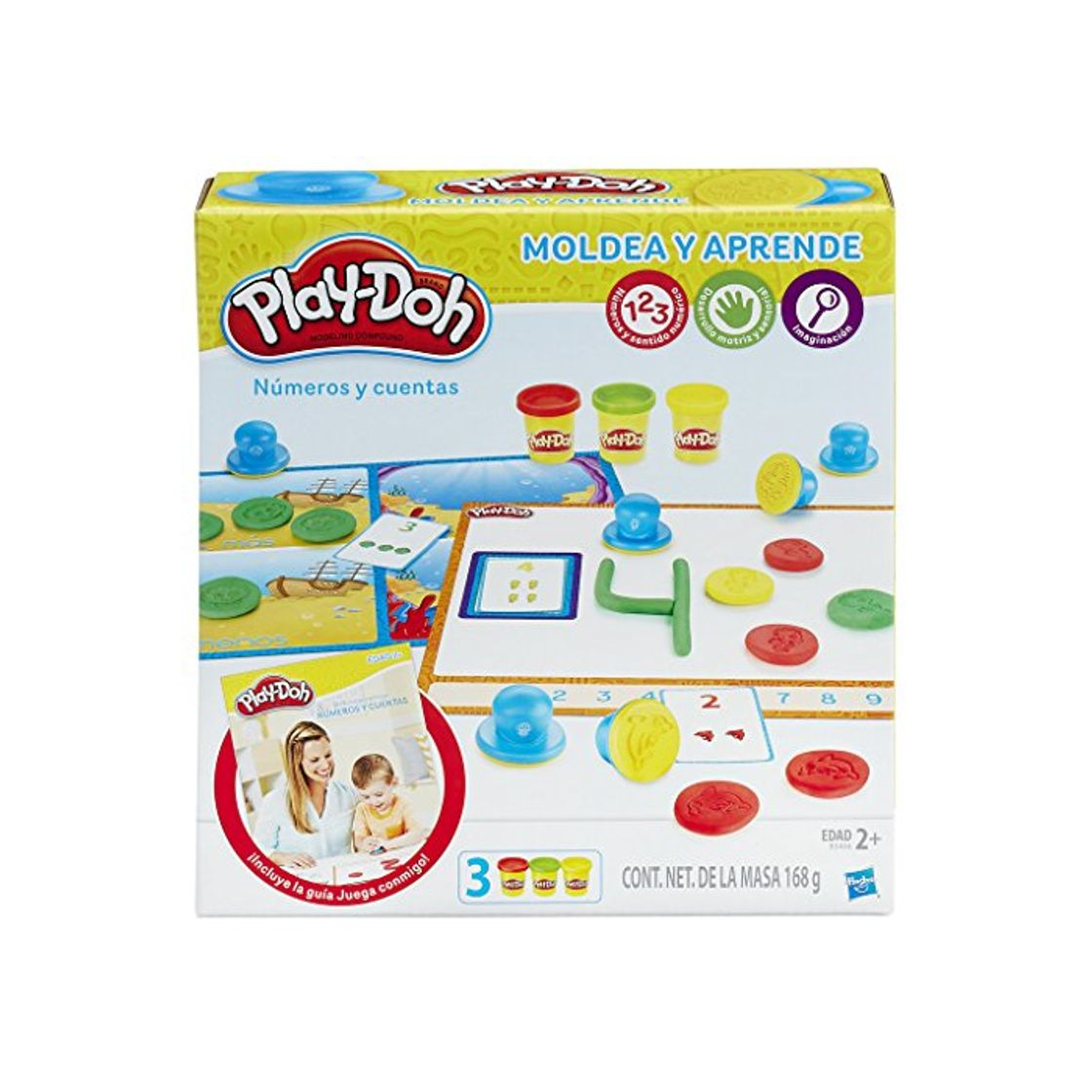 Producto Play-Doh- Aprende a Contar Números, Multicolor, única