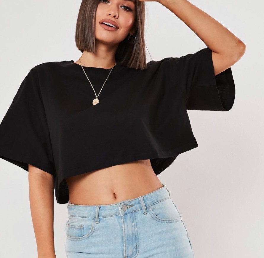 Moda T-shirt Crop Oversized🤙🏼 