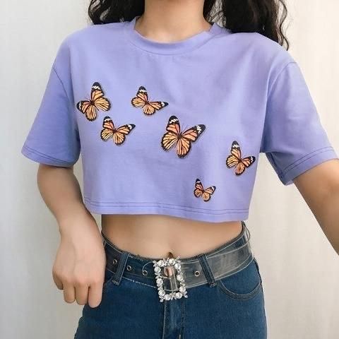  T-shirt Crop Roxa⚡️