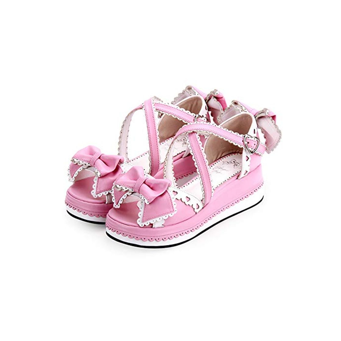 Product HHXXTTXS Sandalias de Verano Sandalias de Encaje Grueso Sandalias para niñas Zapatos de Cuero Zapatos Mary Jane de muñeca