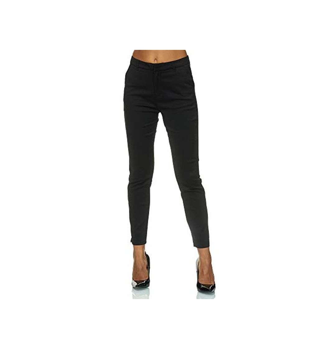 Producto Elara Pantalon Chino para Mujer Chic Slim Fit Chunkyrayan Negro VS19031-1A Black-38