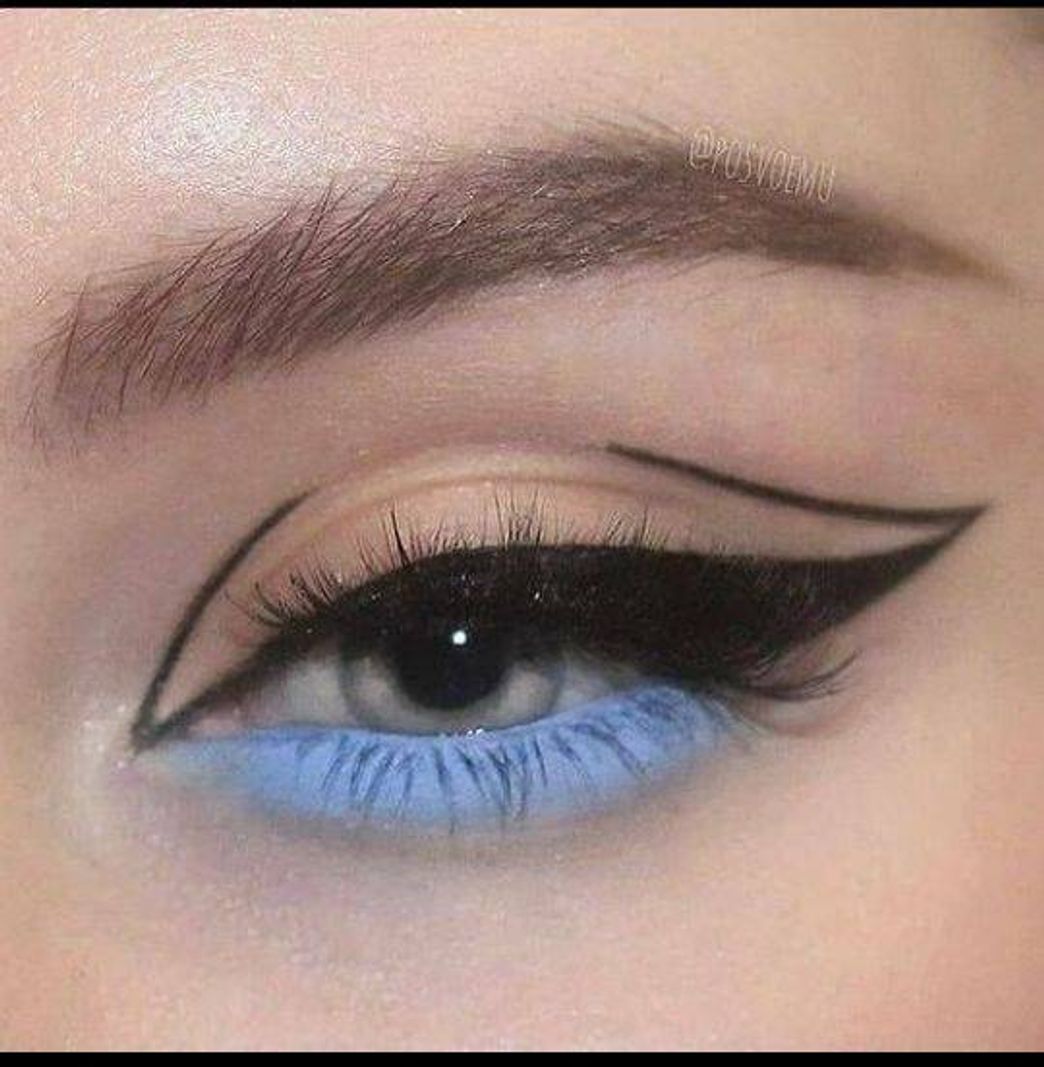 Social Delineado preto com azul!