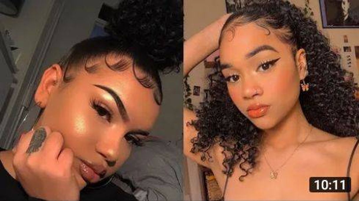Social SLAYED EDGES COMPILATION CUTE CURLY HAIRSTYLES ...