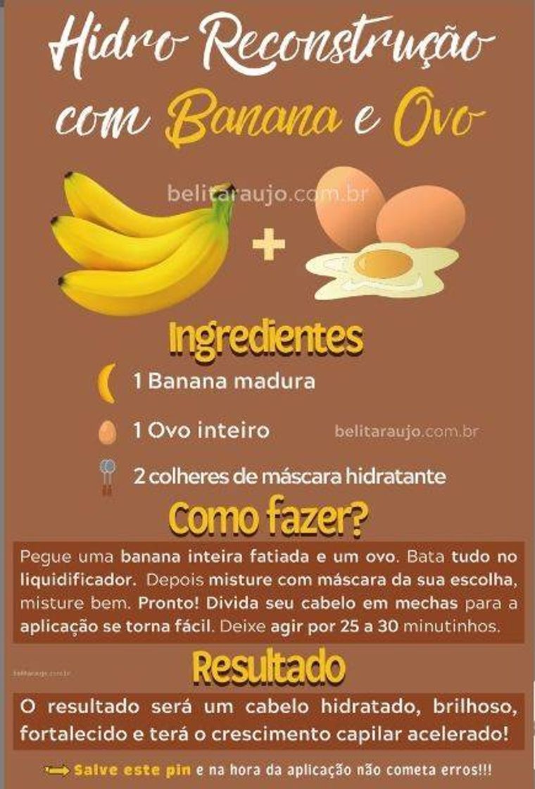 Social Hidratação de Banana com Ovo!